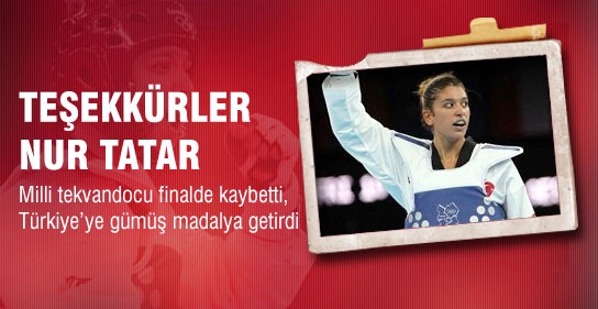 Milli tekvandocumuz Nur Tatar gümüş madalya aldı!