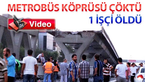 Avcılar'da metrobüs yolu çöktü: 1 ölü