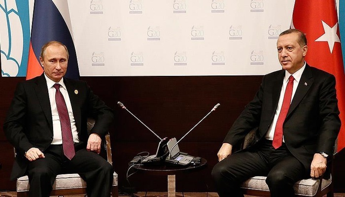 Cumhurbaşkanı Erdoğan ile Rusya Devlet Başkanı Putin bir araya geldi