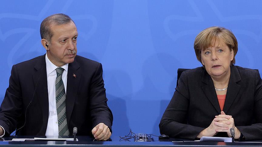 Almanya Başbakanı Merkel'den Cumhurbaşkanı Erdoğan'a taziye telefonu