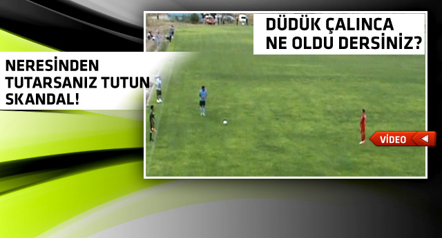 Futbolcuyu döven hakem de futbolcu çıktı