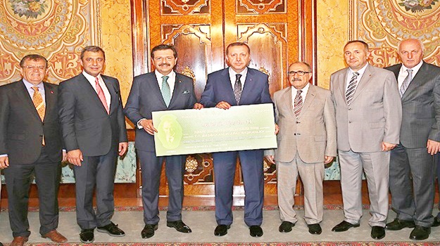 TOBB'un Soma çeki Başbakan'da