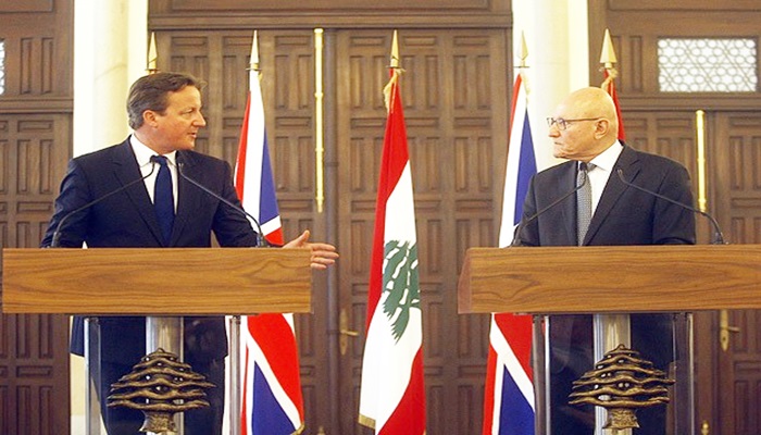 İngiltere Başbakanı Cameron'dan Beyrut'a sürpriz ziyaret