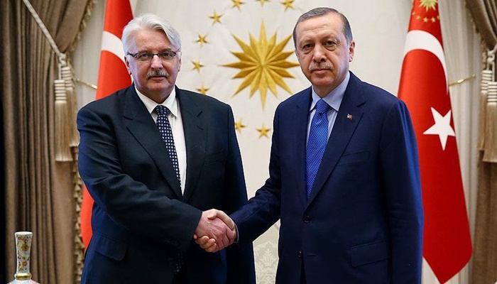 Cumhurbaşkanı Erdoğan, Polonya Dışişleri Bakanı Waszczykowski'yi kabul etti