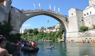 447. köprüden atlama yarışı Mostar'da yapıldı