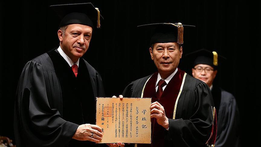 Cumhurbaşkanı Erdoğan'a "Fahri Doktora" unvanı verildi