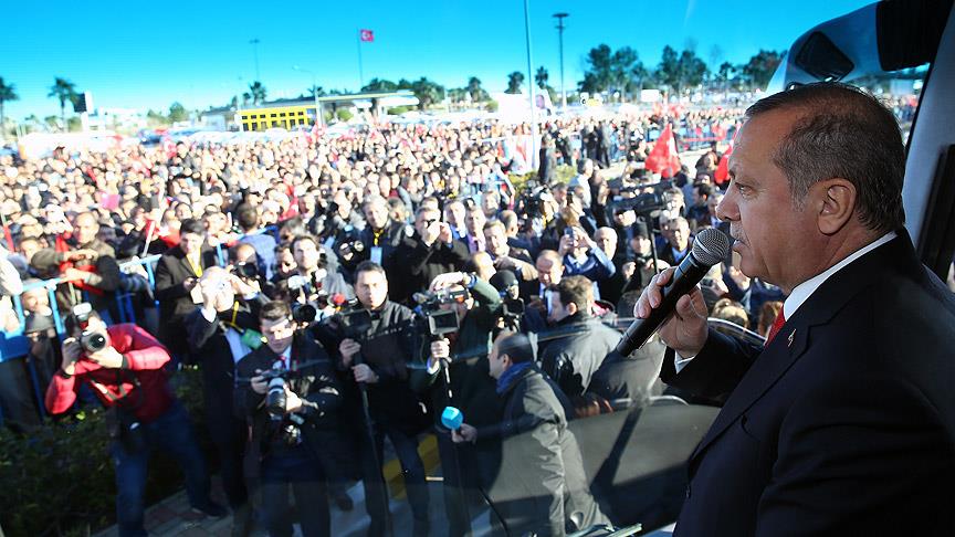 Cumhurbaşkanı Erdoğan Antalya'da vatandaşlara hitap etti