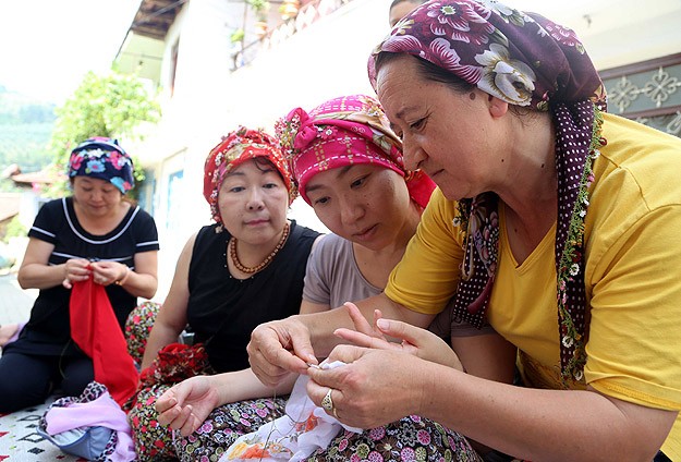 Japon gelin İkumi sayesinde 'köylü' oldular