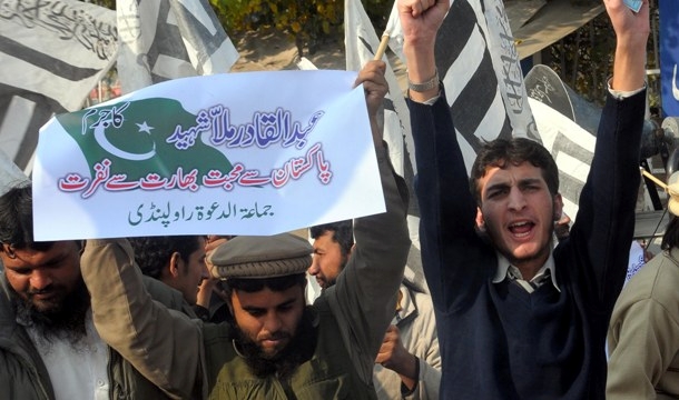 Pakistan'da Abdulkadir Molla protestosunda Türkiye'ye teşekkür