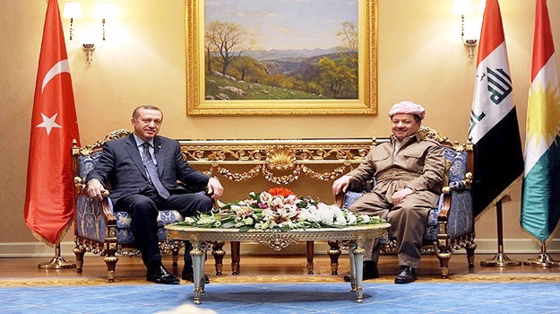 Mesut Barzani Erdoğan'ı tebrik etti