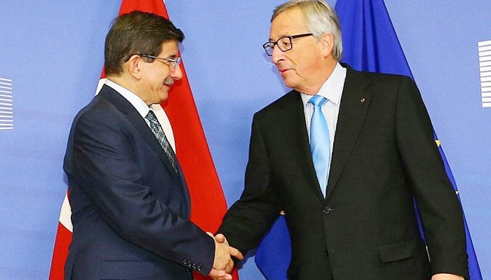 Başbakan Davutoğlu AB Komisyonu Başkanı Juncker ile görüştü