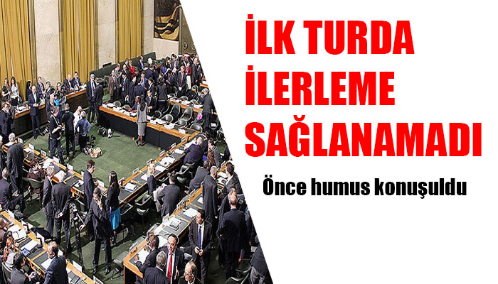 İlk turda insani konularda ilerleme sağlanamadı