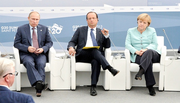 Merkel ve Hollande, Putin'e, Ukrayna krizinin dondurulmasını önerecek