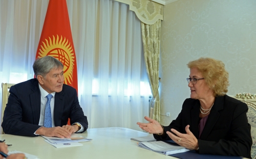 Kırgız lider, BM temsilcisini kabul etti