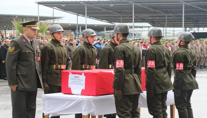 Aydın'da şehit olan astsubay memleketine uğurlandı