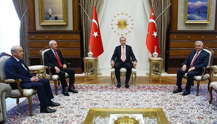 Cumhurbaşkanı Erdoğan liderleri kabul etti