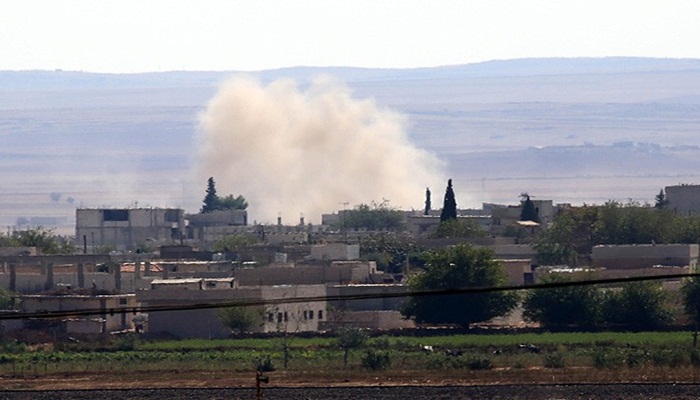 Kobani'den yine dumanlar yükseliyor