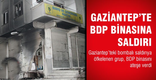 Gaziantep'te BDP Binasına Saldırı