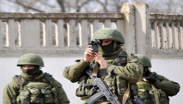 Rus askerleri sınır karakolunda