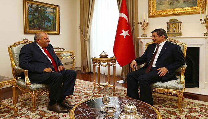 Başbakan Davutoğlu Tuğrul Türkeş'i kabul etti