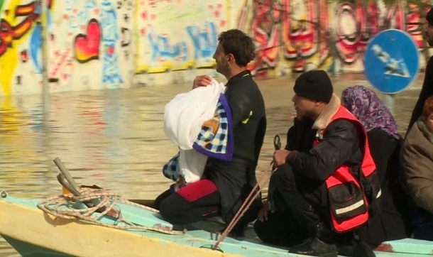 Gazze sokakları Venedik'e döndü