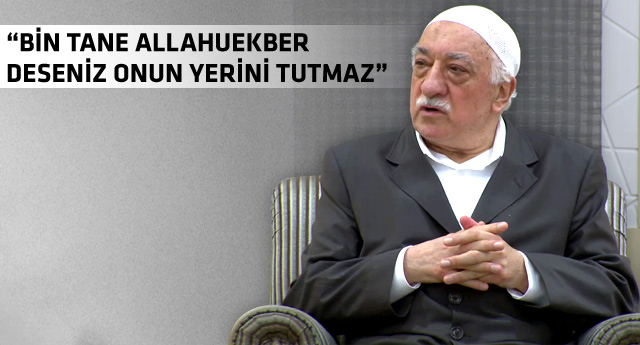 Hocaefendi: Ondan daha büyük bir zikir yok