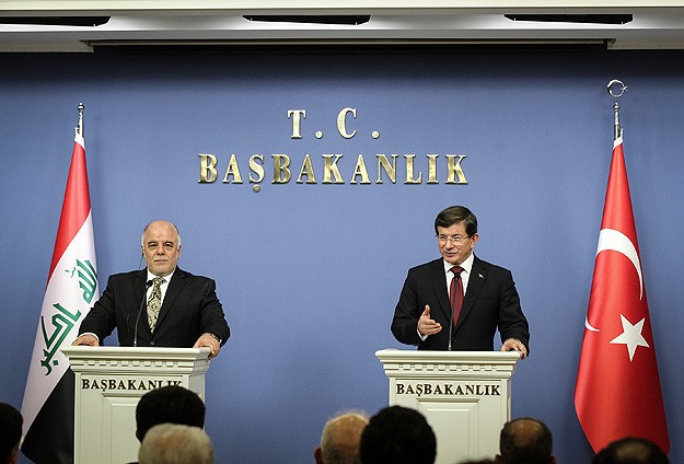 Davutoğlu ile İbadi terörle mücadeleyi görüştü
