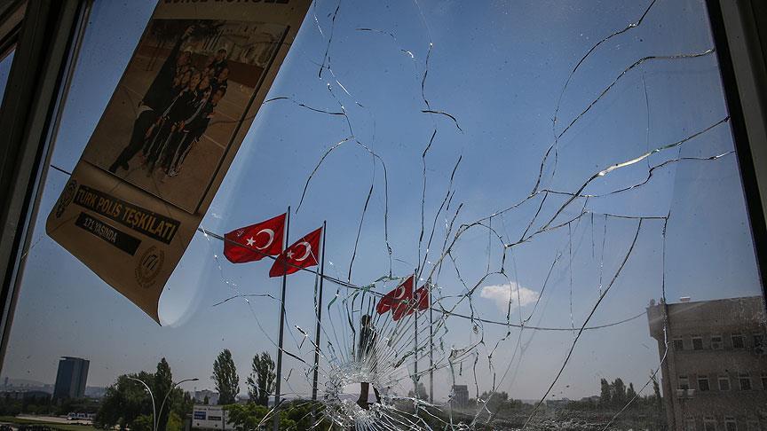Tahrip edilen Ankara Emniyet Müdürlüğü basına açıldı