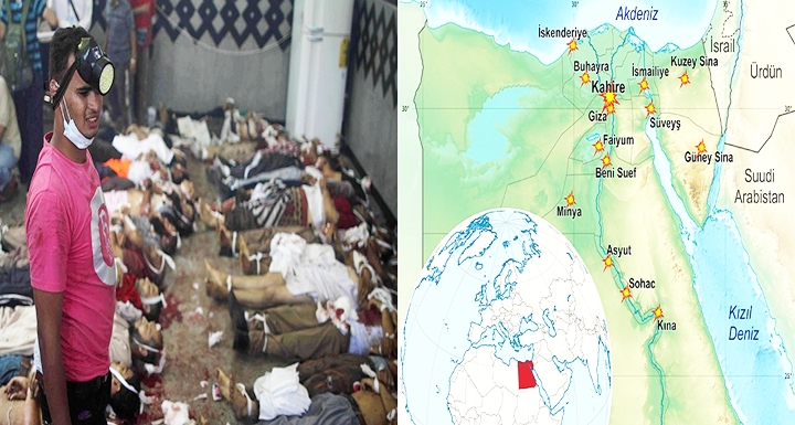 Mısır'da katliam: 1.000 ölü, 10.000 yaralı