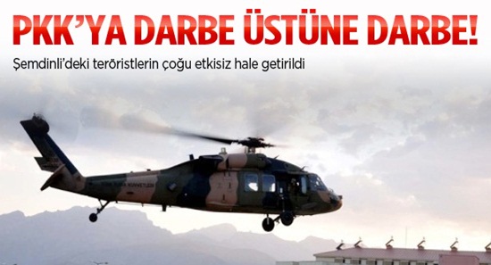 Şemdinli'de PKK'ta darbe üstüne darbe!