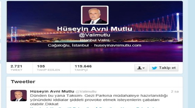 Vali Mutlu: Taksim'e müdahale iddiası provokasyon