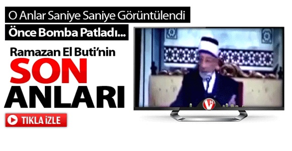 Suriye'de Ramazan El Buti'nin Öldürüldüğü An!-/VİDEO