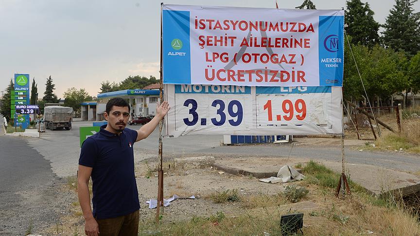 Şehit ailelerine ücretsiz otogaz