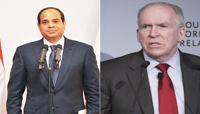 Sisi CIA Başkanı Brennan ile görüştü