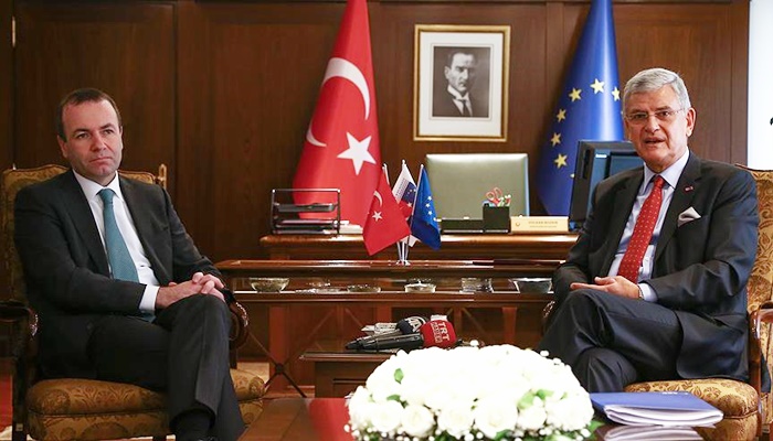 AB Bakanı Bozkır EPP Grubu Başkanı Weber'i kabul etti