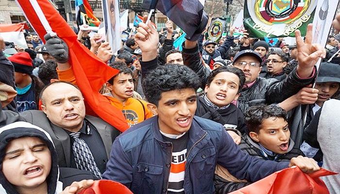 Yemenlilerden BM karşısında protesto gösterisi