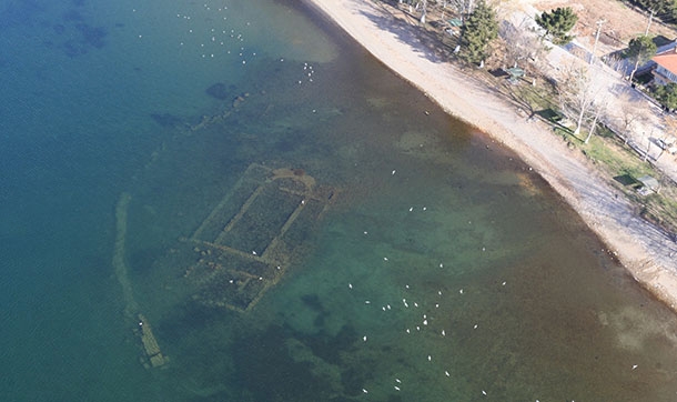 İznik Gölü'nün altında 1500 yıllık tarihi kilise bulundu