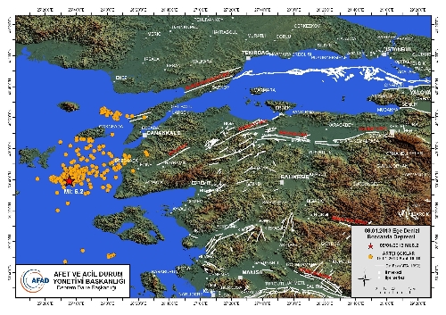 AFAD: Ege Denizi'nde bir haftada 266 artçı meydana geldi