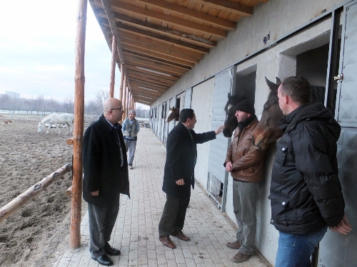 Afyonkarahisar'da termal otel müşterileri için atlı koşu pisti yapılıyor