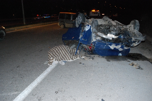 Amasya'da trafik kazası: 1 ölü, 2 yaralı