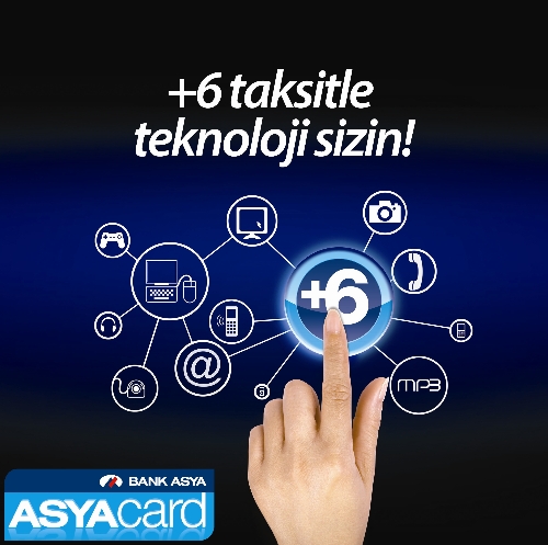 AsyaCard ile elektronik eşya alışverişine artı 6 taksit