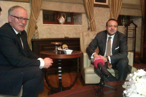 Bakan Bağış, Hollanda Dışişleri Bakanı'nı ağırladı