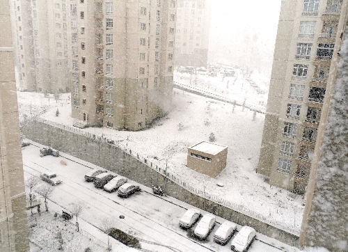 Başakşehir'de yoğun kar yağışı
