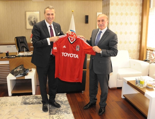 Beşiktaş'ta Başkan Fikret Orman TRT Genel Müdürü'nü ziyaret etti