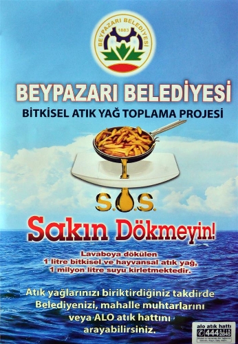Beypazarı Belediyesi, atık yağ getirene ayçiçek yağı veriyor