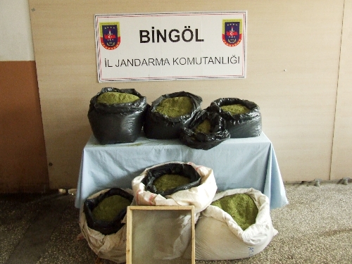 Bingöl'de 50 kilo esrar ele geçirildi