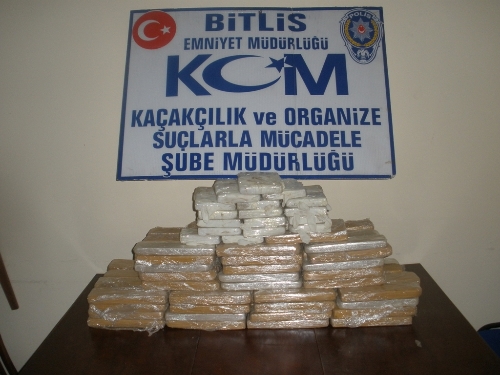 Bitlis'te 67 kilo eroin ele geçirildi