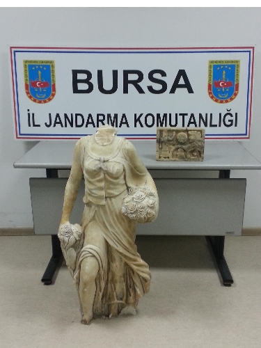 Bursa'da tarihi eser operasyonu: 5 gözaltı