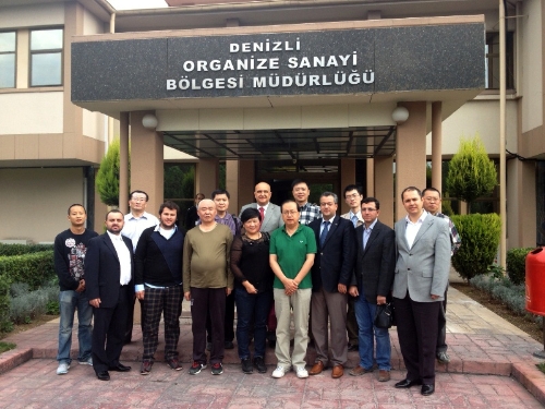 Çin'den gelen işadamı grubu Denizli'de incelemelerde bulundu