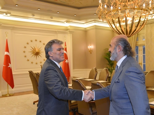 Cumhurbaşkanı Gül, Filistin Platformu Başkanı Yarar'ı kabul etti